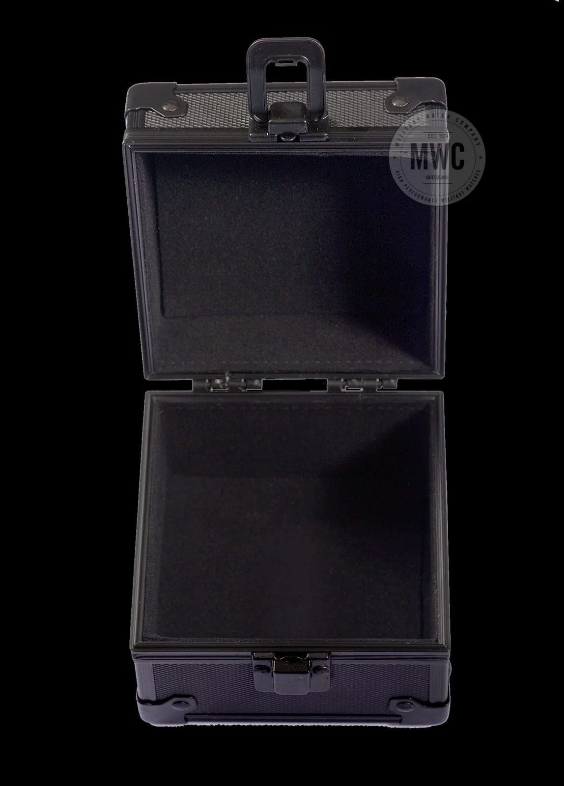 MWC Protective Travel Watch Box with Blank Plate for Customization/Engraving - Image 4