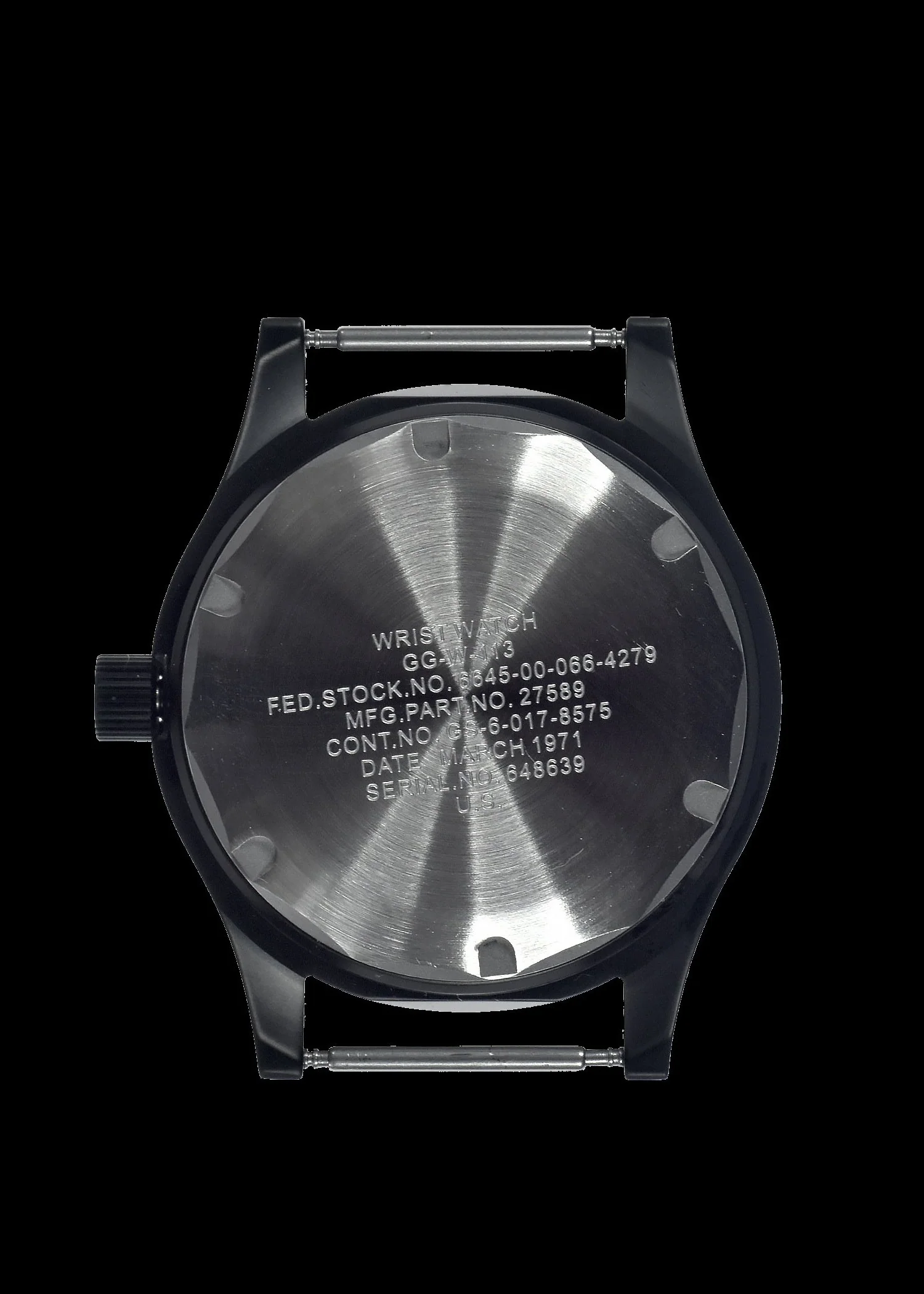 MWC Black PVD Stainless Steel PVD GG-W-113 Vietnam War Pattern Watch (24 Jewel Automatic) - Image 3