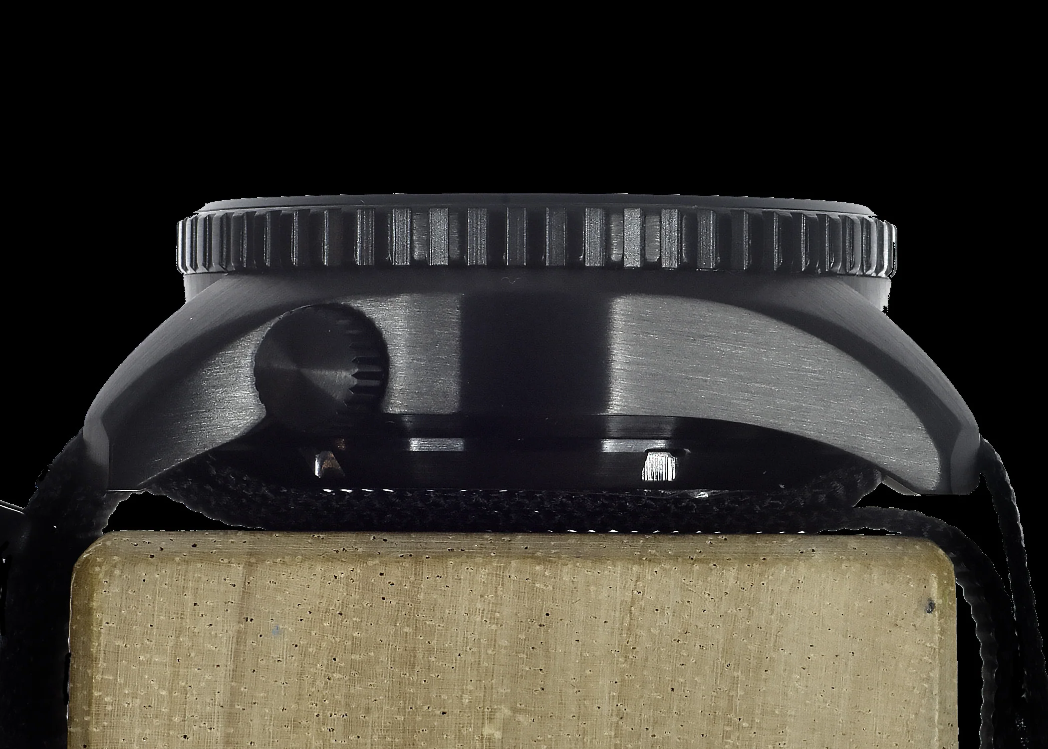 MWC "Submariner / Naval Crew Divers Watch" in Covert Black PVD 500m (1,640ft) Water Resistant Dual Time Zone Military Watch in PVD Stainless Steel Case with GTLS and Helium Valve - Image 4