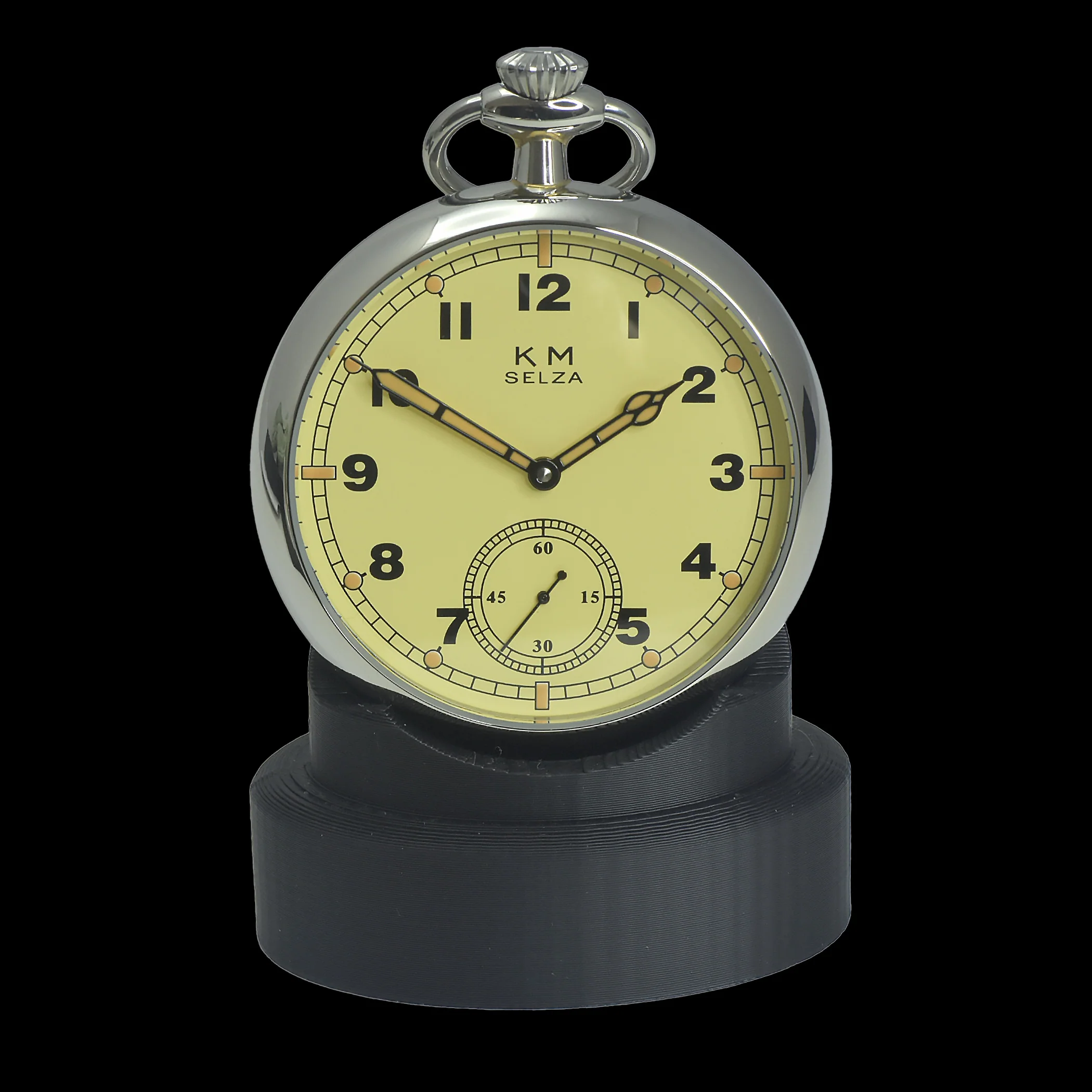 Pocket Watch Stand in Black - Ideal to Display a Pocket Watch When it's not in Use on a Desk, Table or Cabinet - Image 2