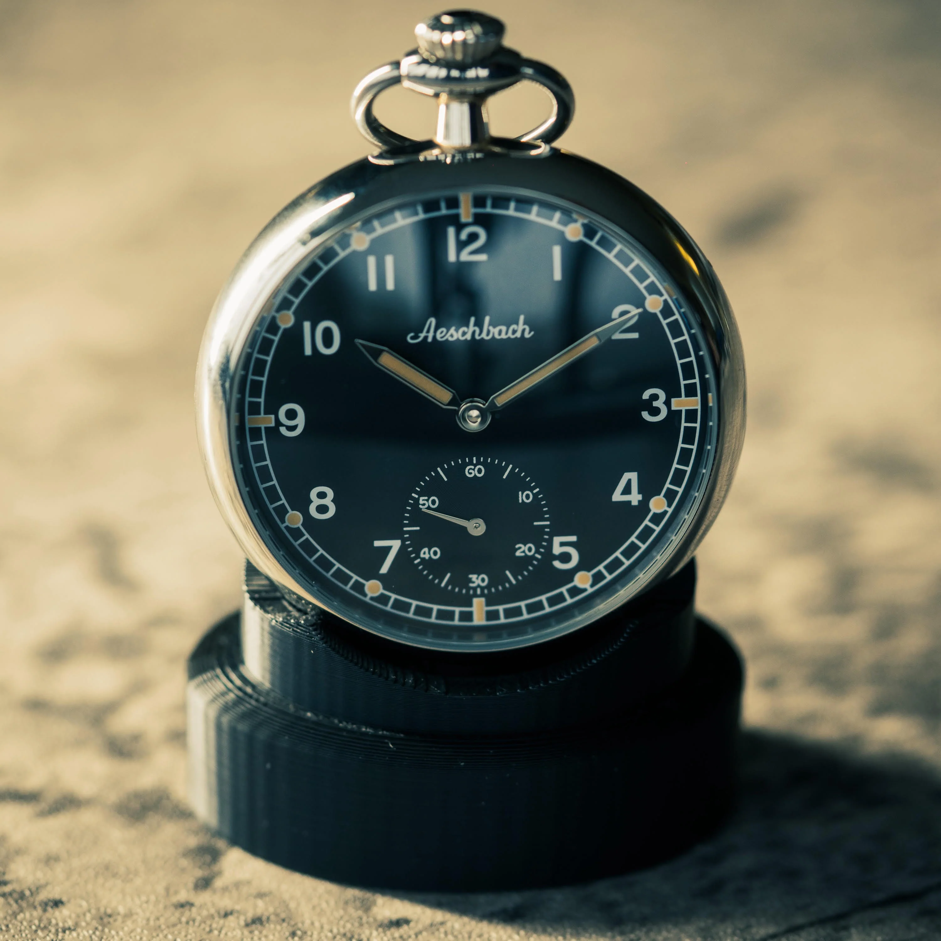 Pocket Watch Stand in Black - Ideal to Display a Pocket Watch When it's not in Use on a Desk, Table or Cabinet - Image 3