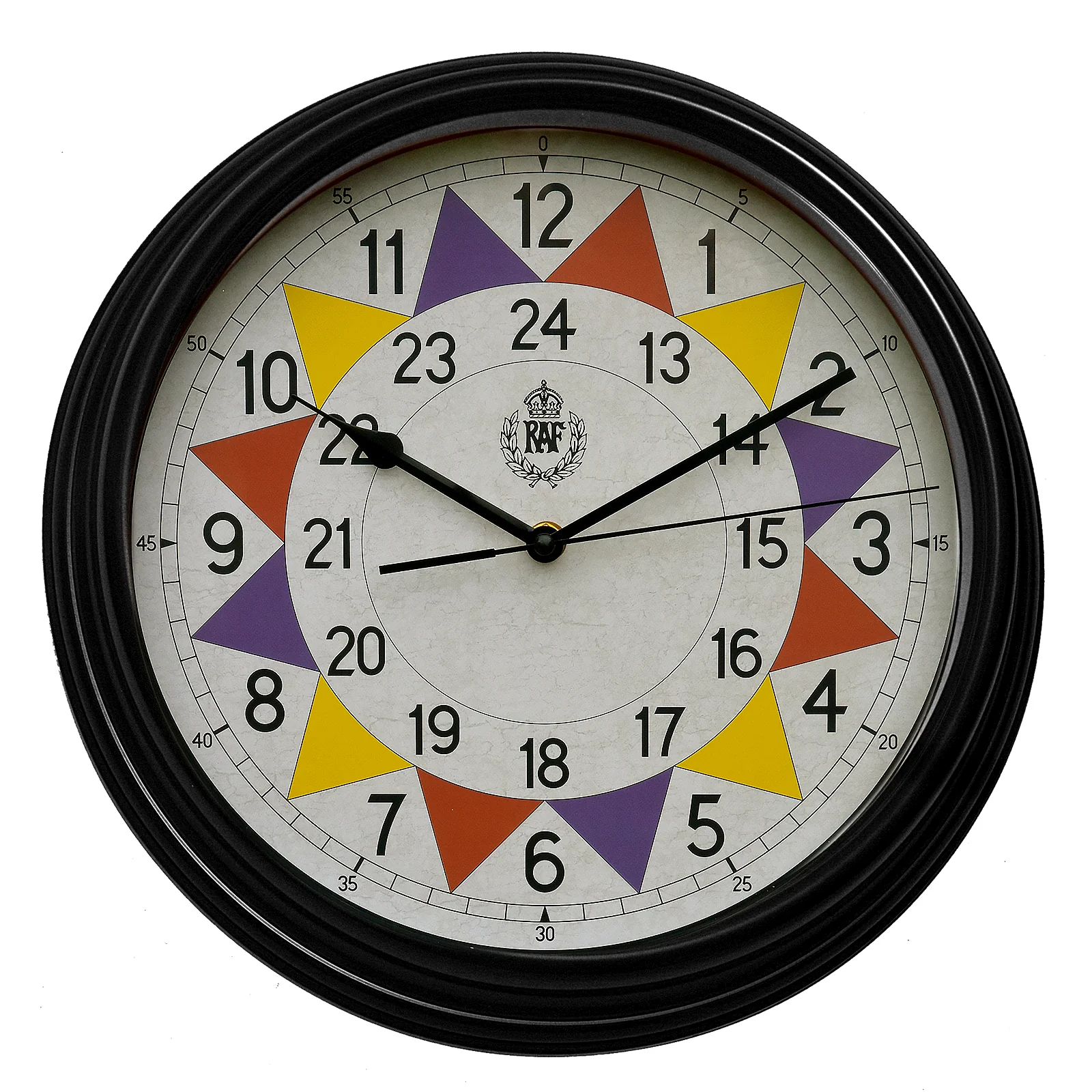 RAF 1940 "Battle of Britain" Pattern Replica Sector Wall Clock with Silent Quartz Movement and Sweep Second hand (Size 12" / 30.5cm) - Image 3